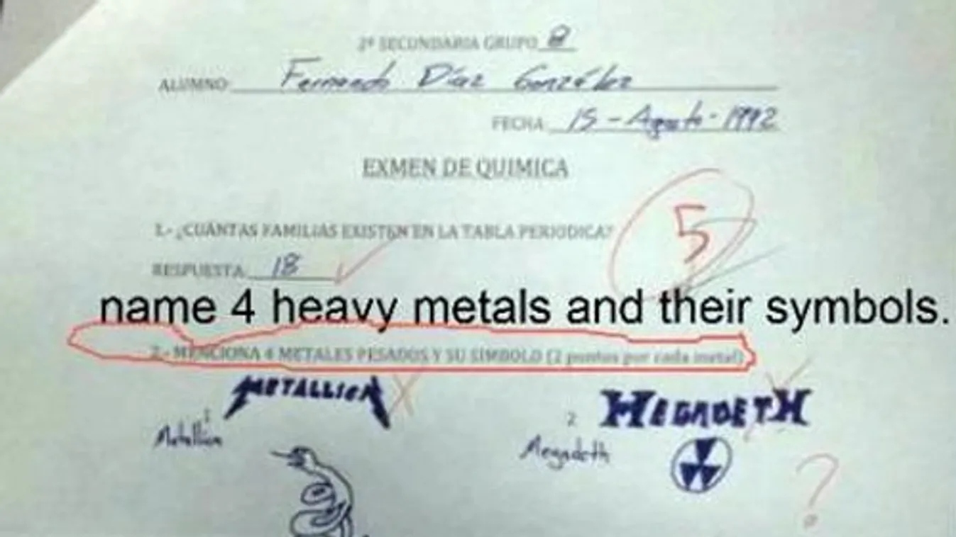 A Metallica nehézfém