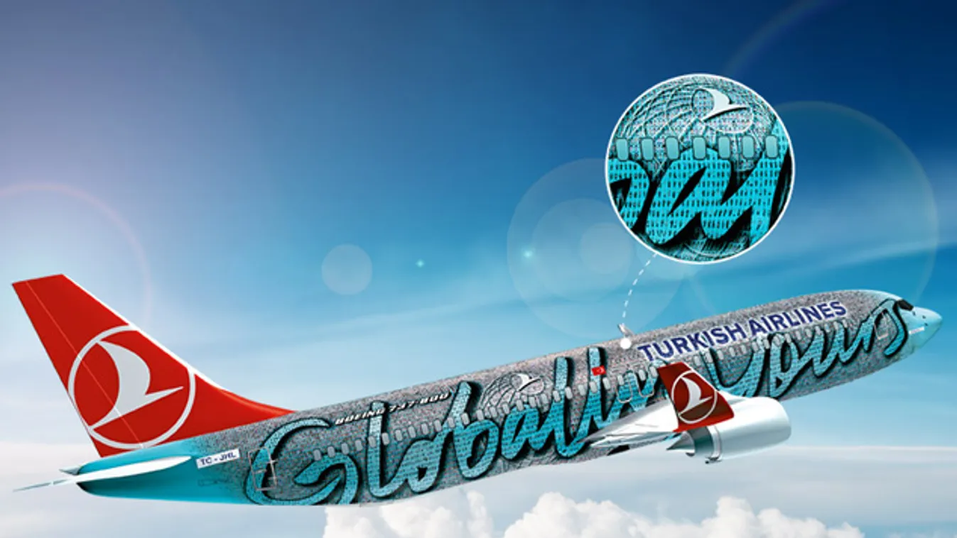 Dolgozóival pingálta ki új gépét a Turkish Airlines