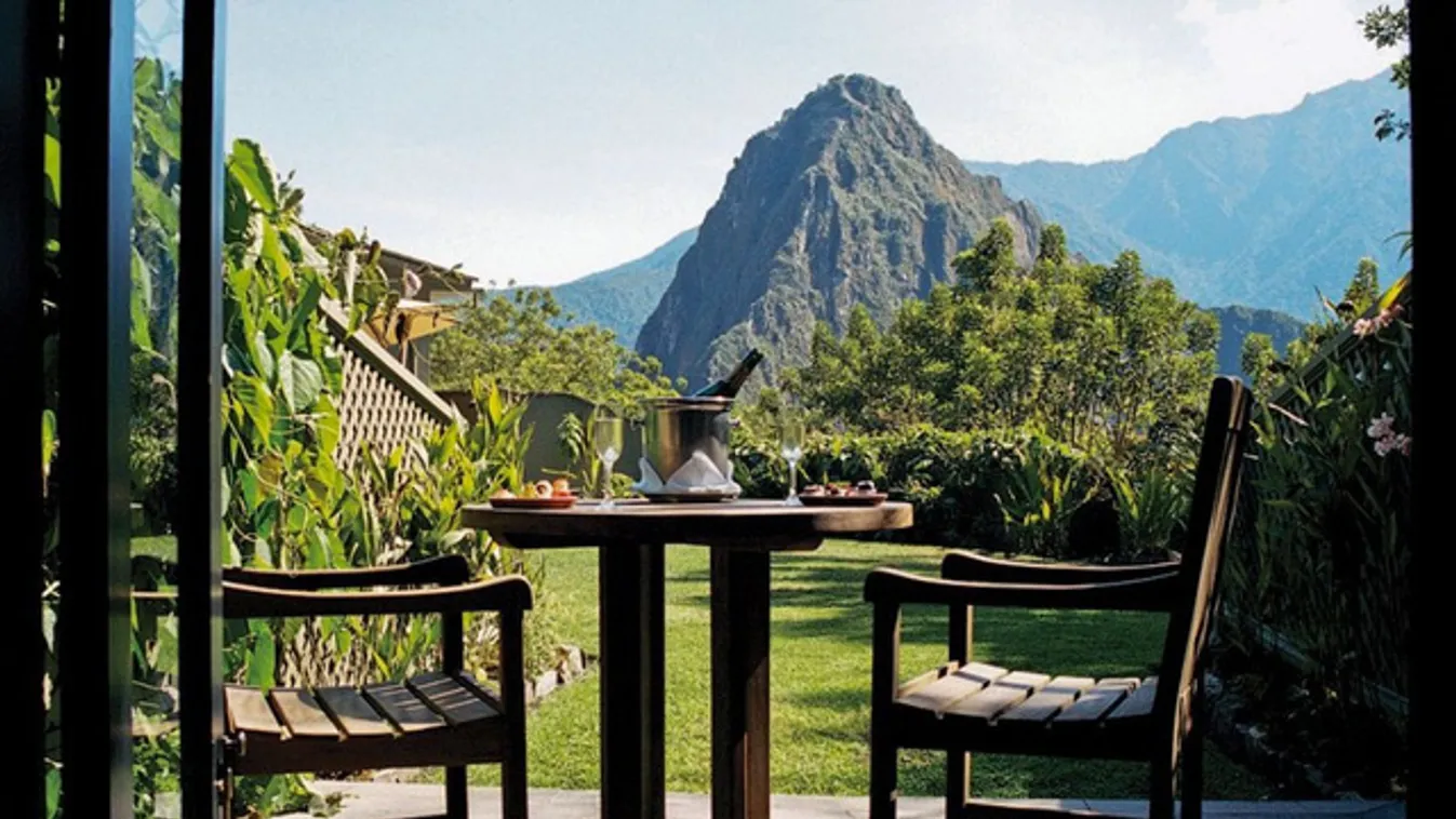 Feküdjön ki a Machu Picchu előtti kertbe!