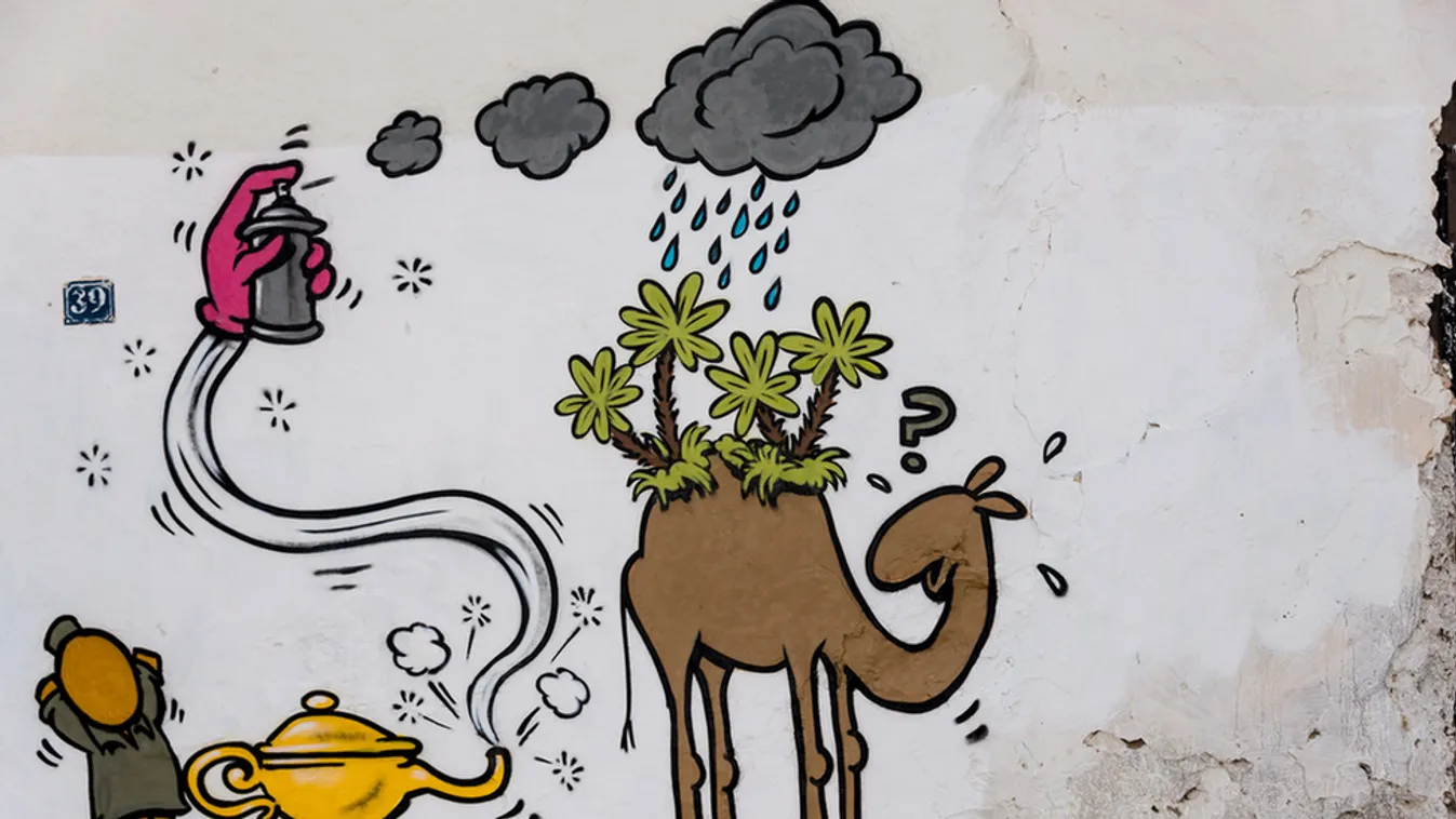 Street art látványossággá vált egy tunéziai falu