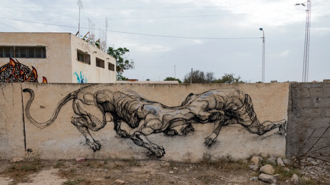 Elképesztő street art-látványosság lett egy álmos tunéziai faluból