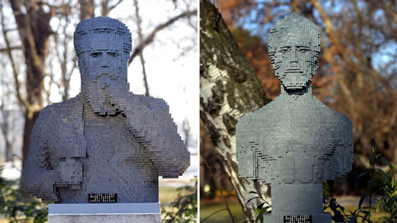 Lego-szobrokat állítottak a Margit-szigeten