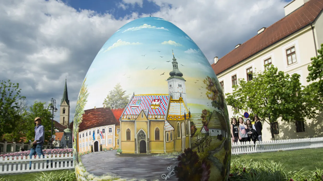 Ismét óriástojásokkal várja a húsvétot Zágráb