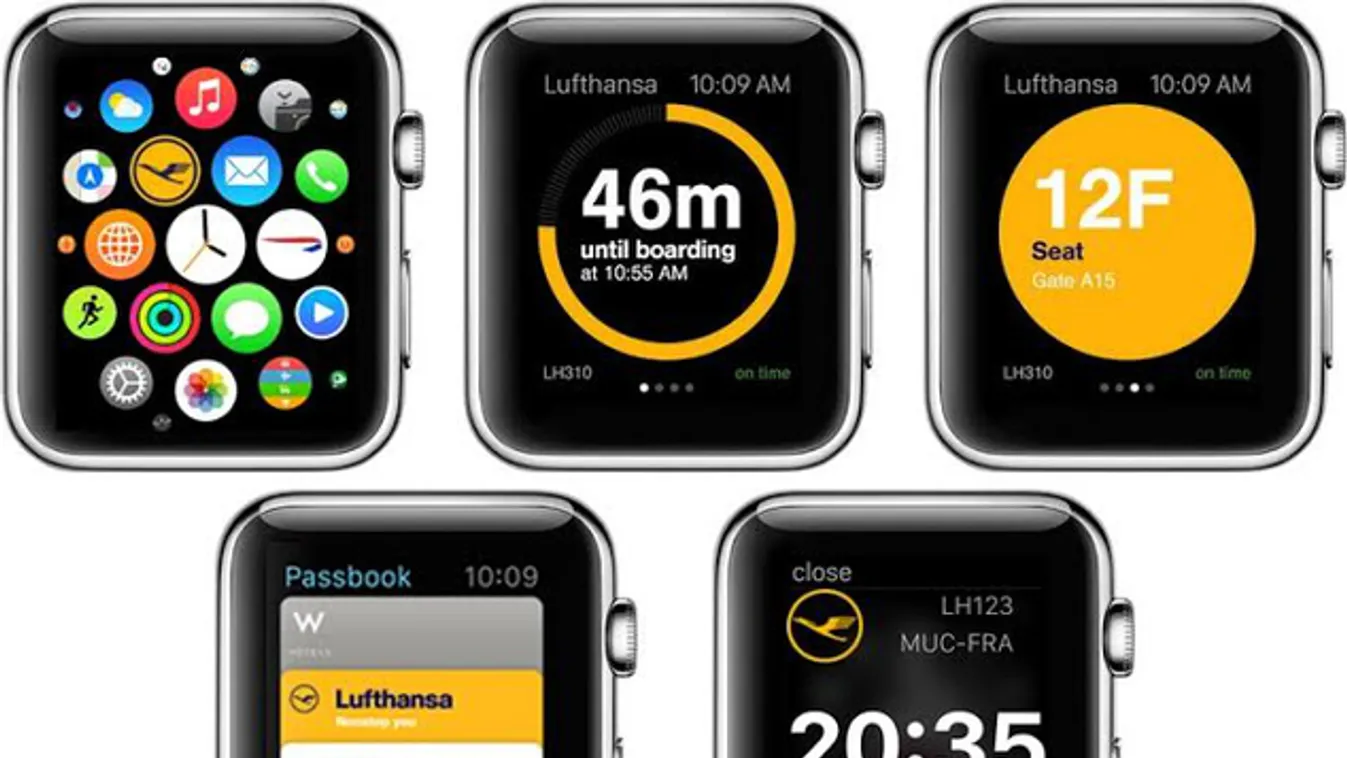 A Lufthansa járataira okosóráról is becsekkolhat