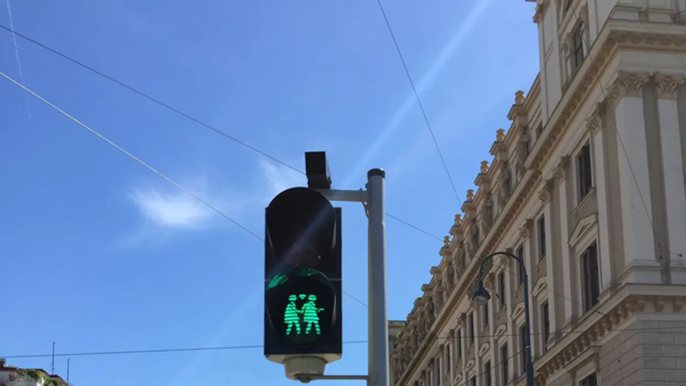 Társat kaptak a jelzőlámpák figurái Bécsben