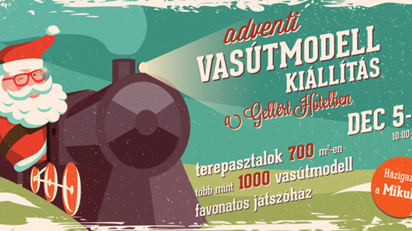 Adventi vasútmodell-kiállítás lesz a Gellértben