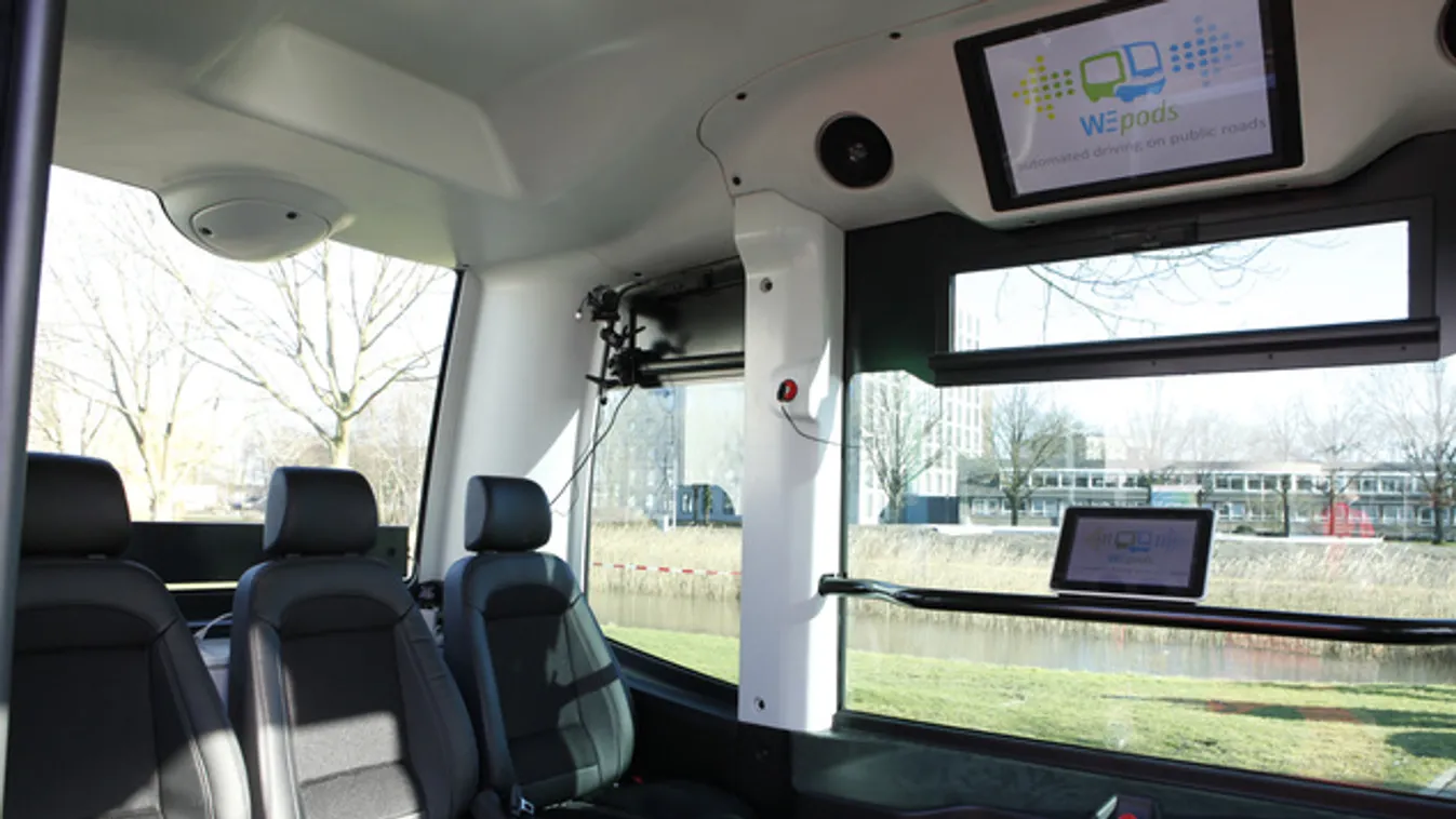 Holland utcákon tesztelték a világ első vezető nélküli buszát