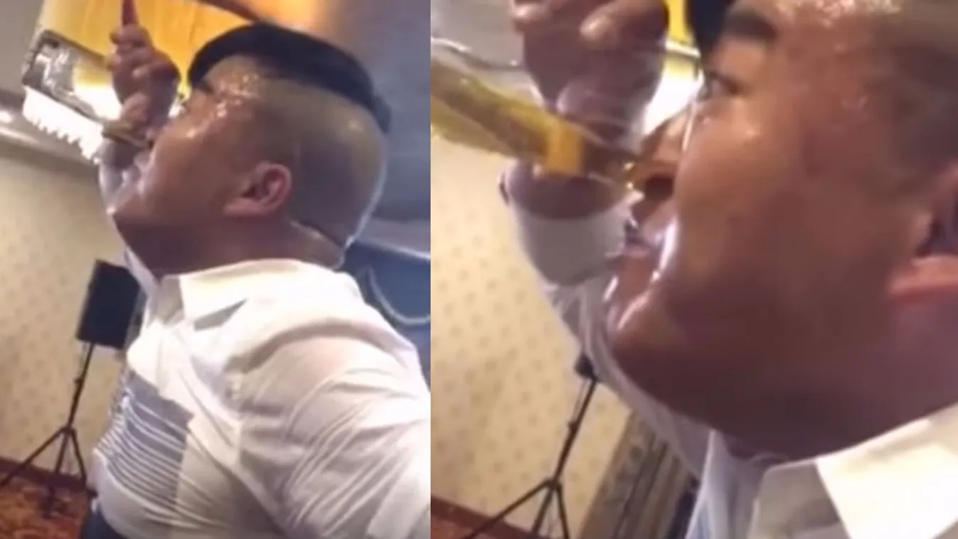 Durva: így még nem látott embert sört inni - videó