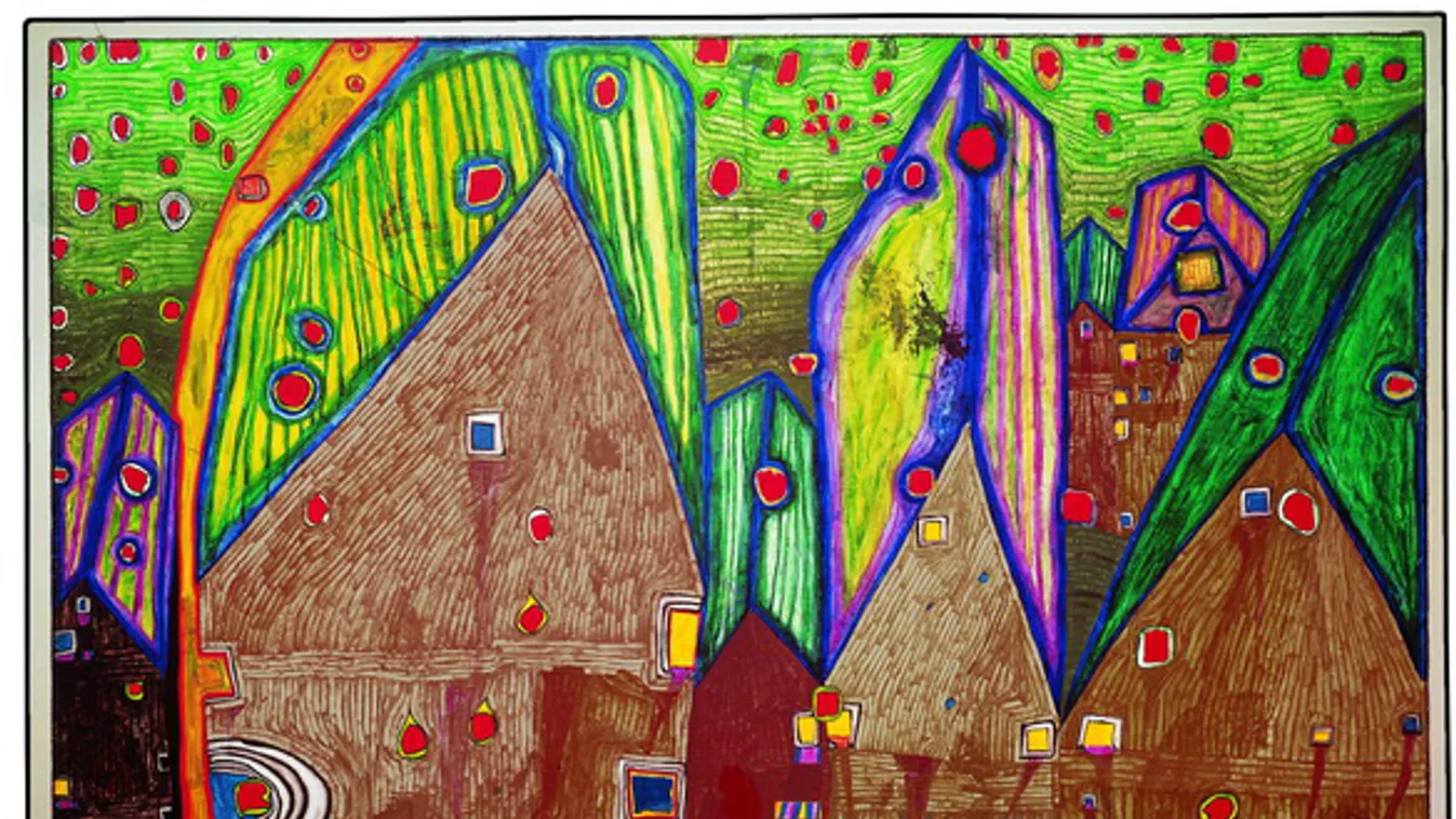 Hundertwasser grafikáiból nyílik kiállítás Budapesten