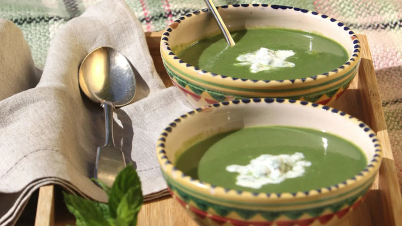 Bors-recept: hideg borsóleves mentával és joghurttal