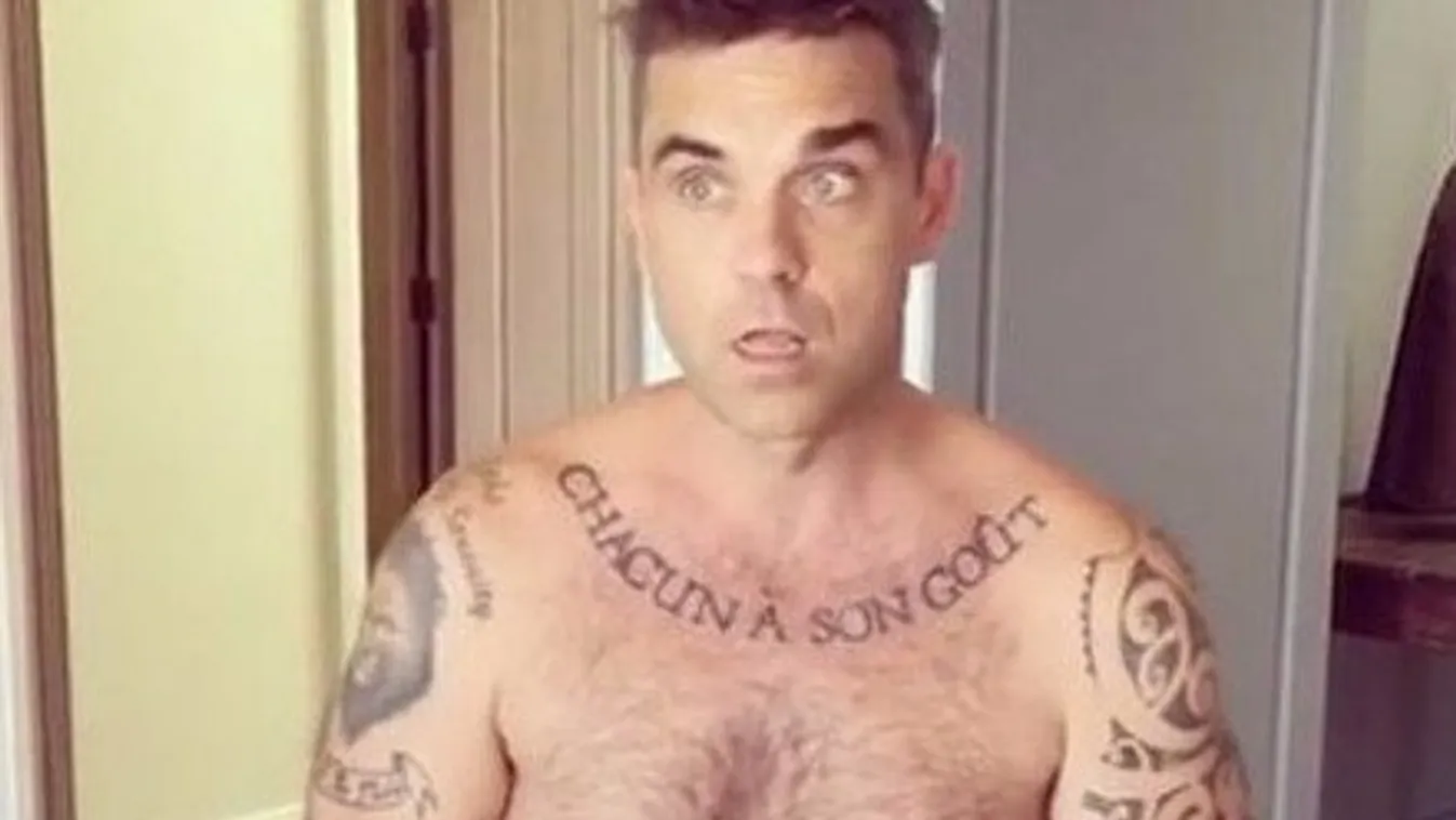 Robbie Williams teljesen meztelen videót osztott meg magáról