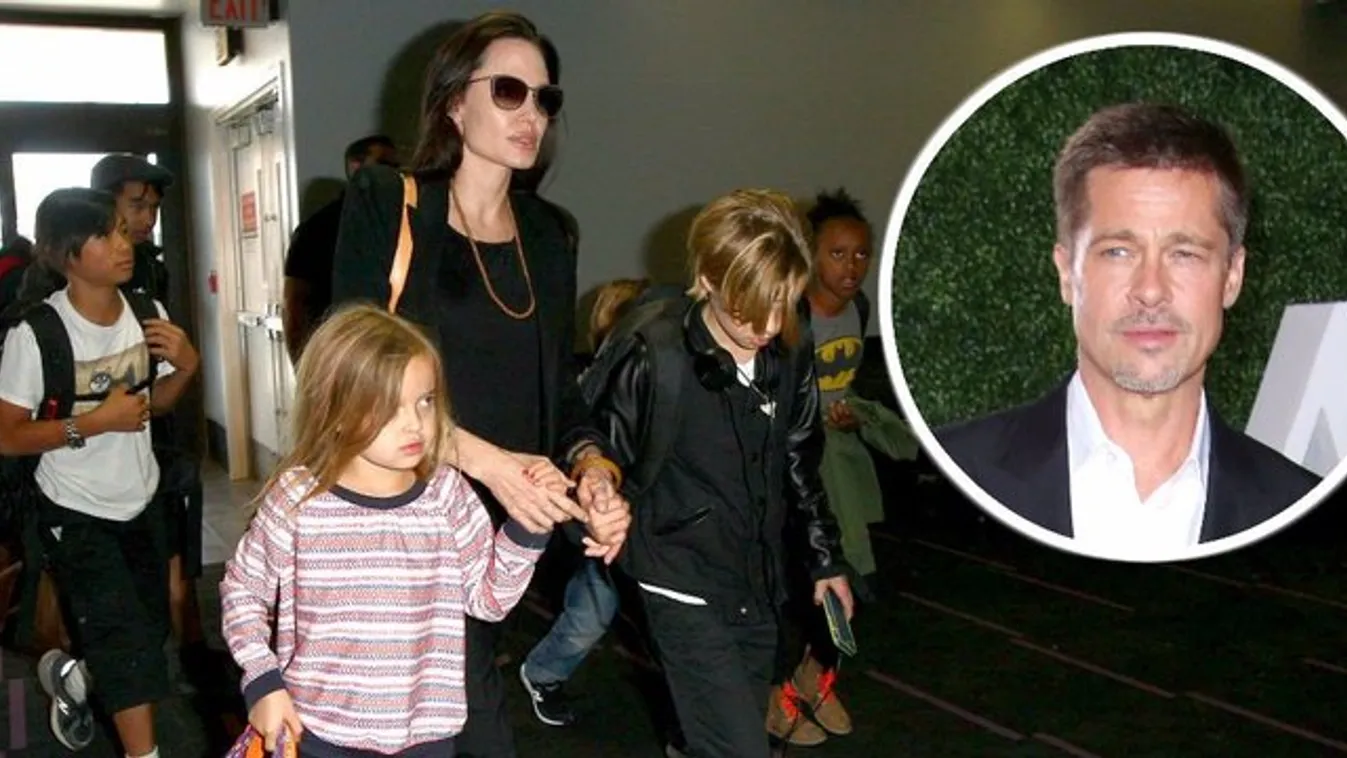 Faképnél hagyta gyerekeit Brad Pitt
