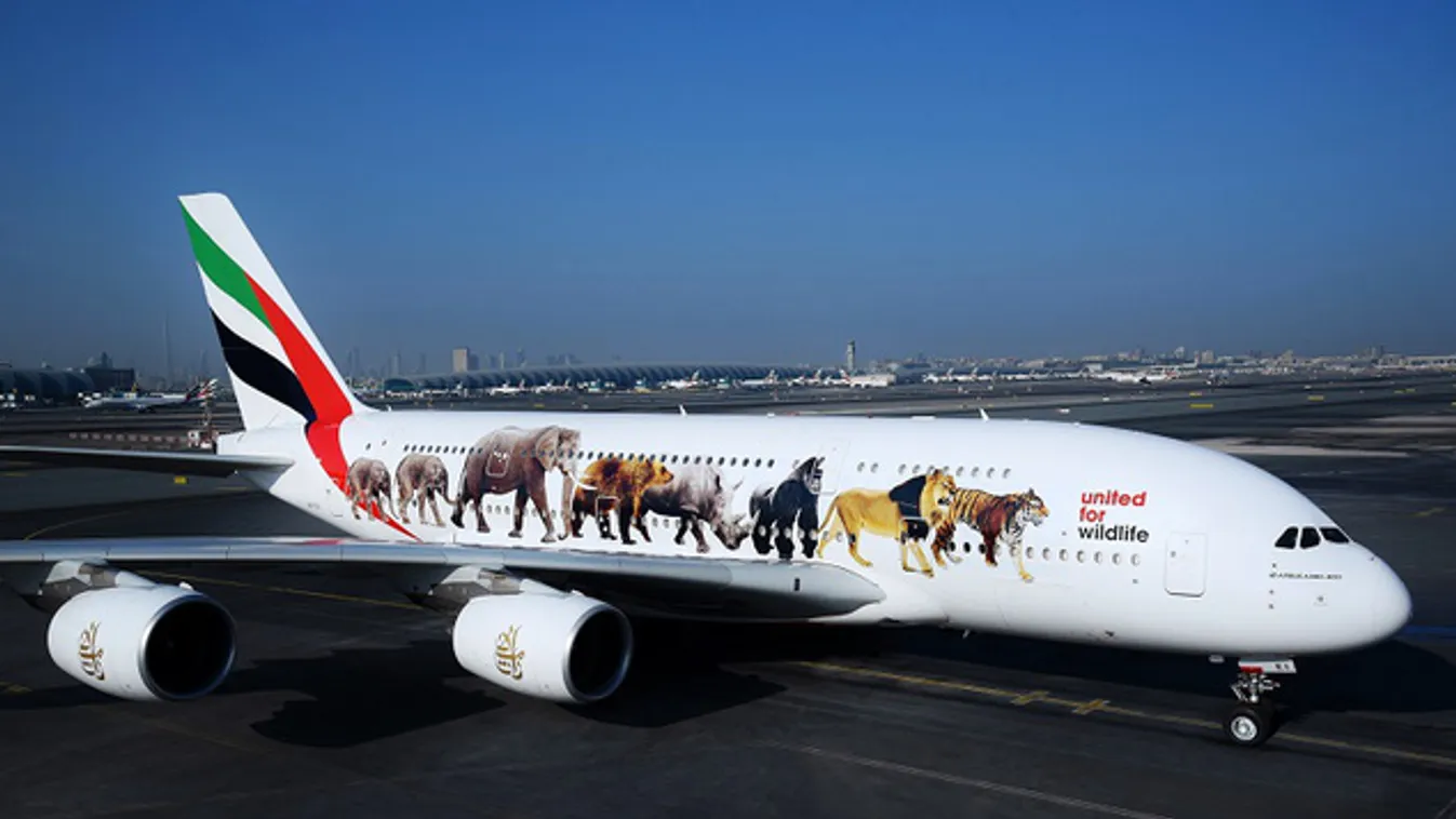 A veszélyeztetett állatfajokat festette gépeire az Emirates