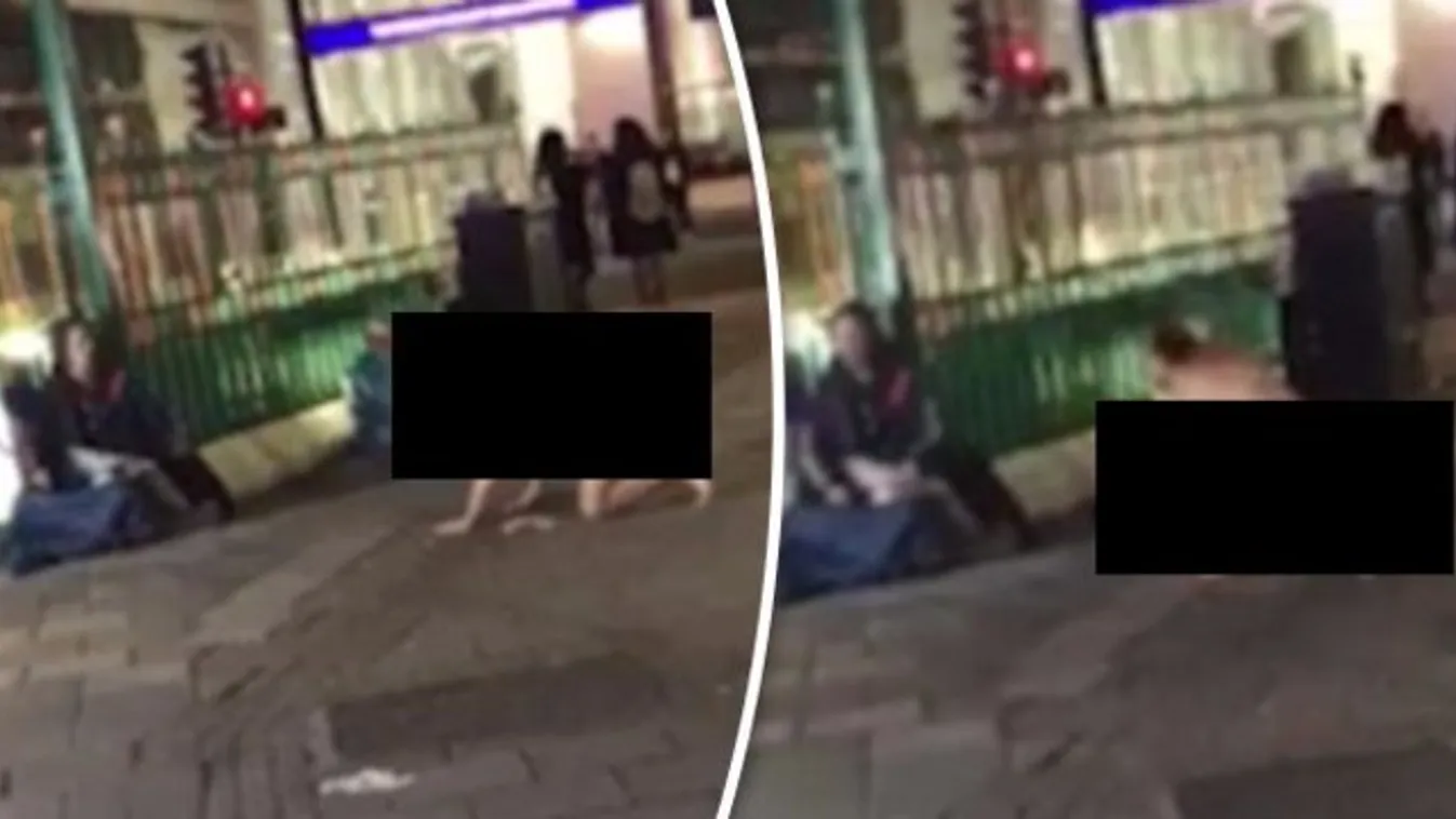 Meztelen férfi zaklatta a megrémült hajléktalant - videó