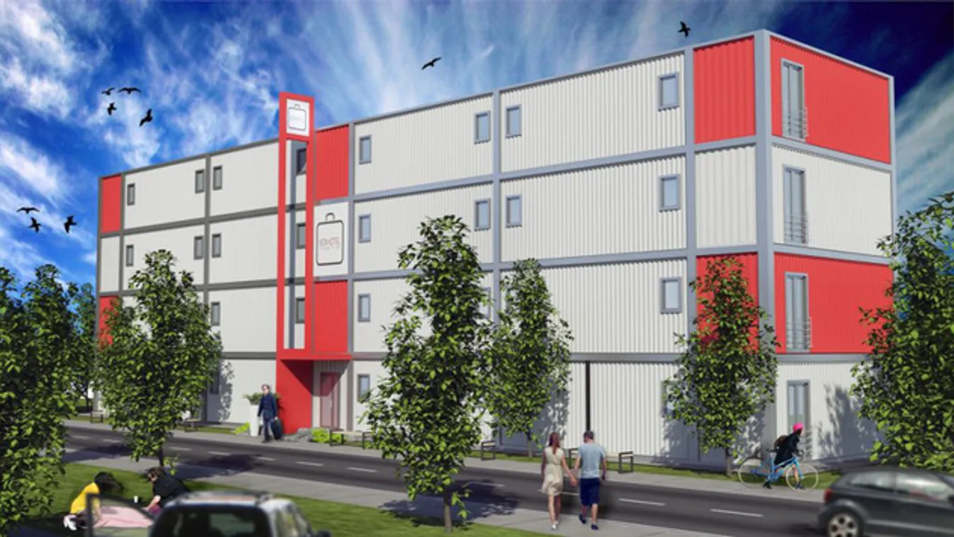 Itt a 3 hónap alatt felhúzható magyar konténerhotel