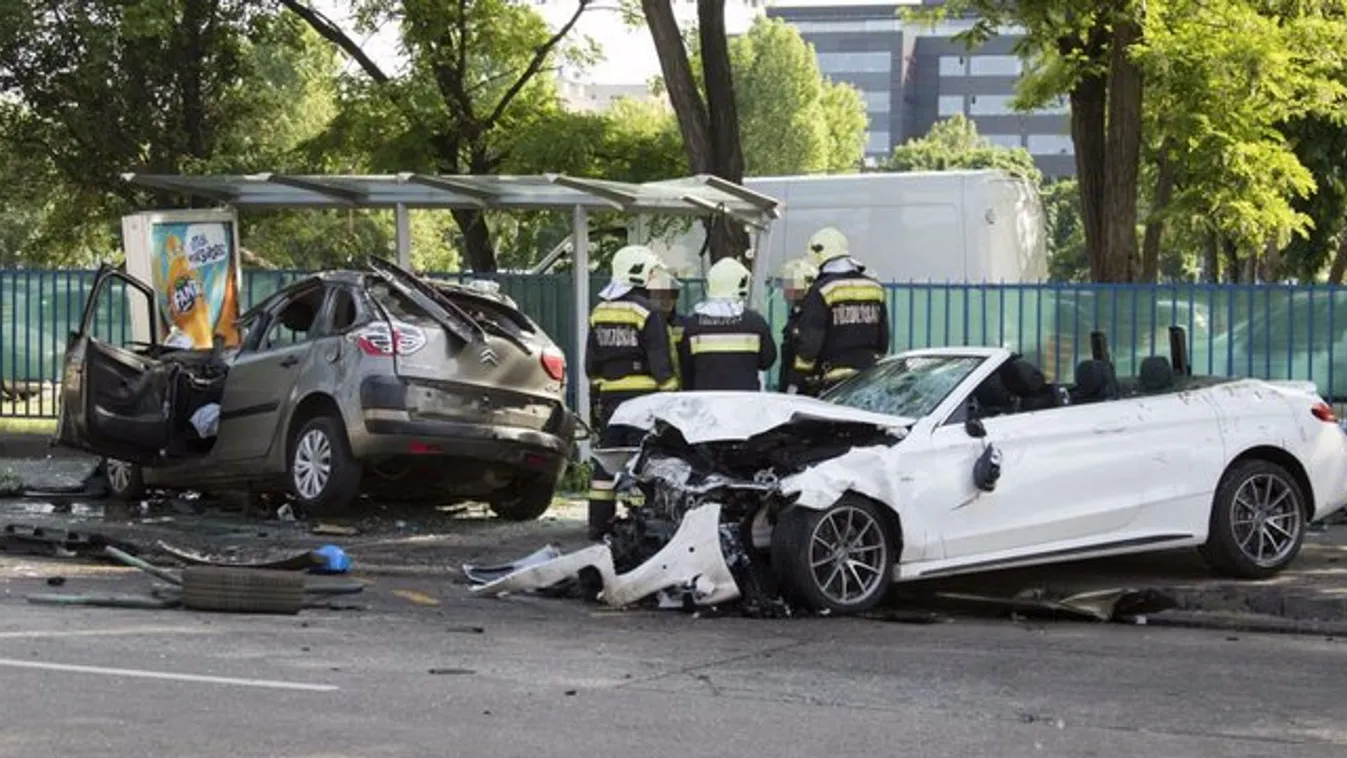 Dózsa György úti baleset: Féknyom nélkül tarolt a Mercedes