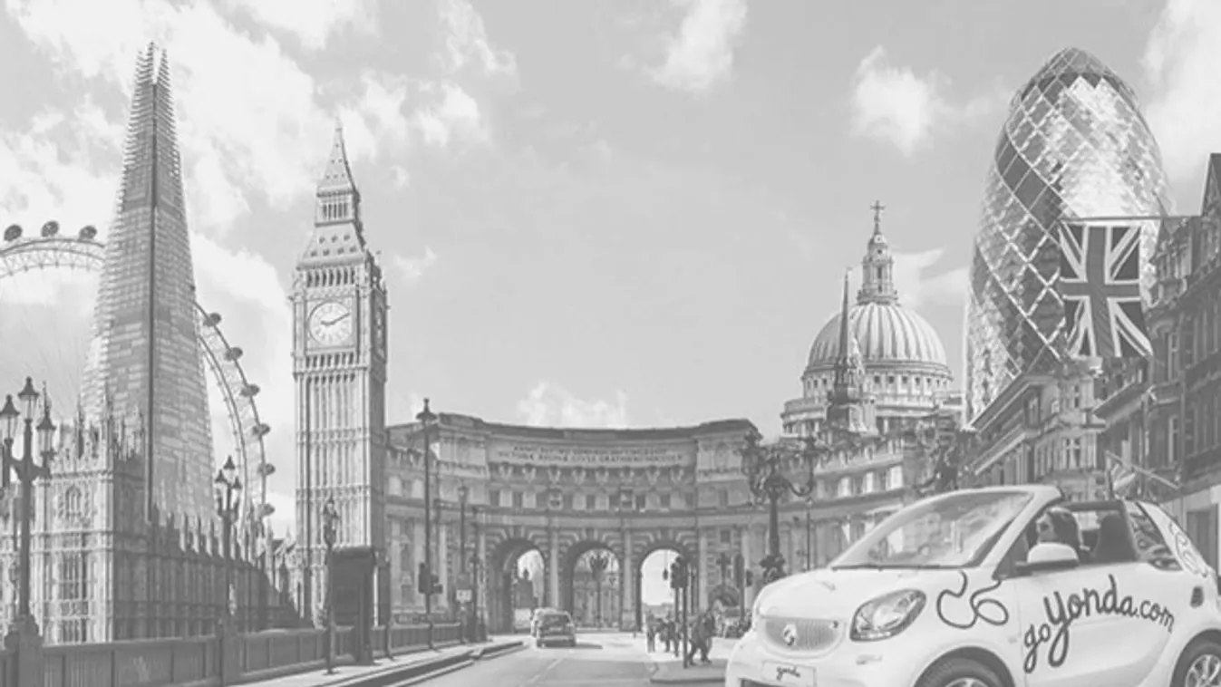 Egyedülálló megoldás London megismerésére: bérelt kabrió beépített idegenvezetéssel