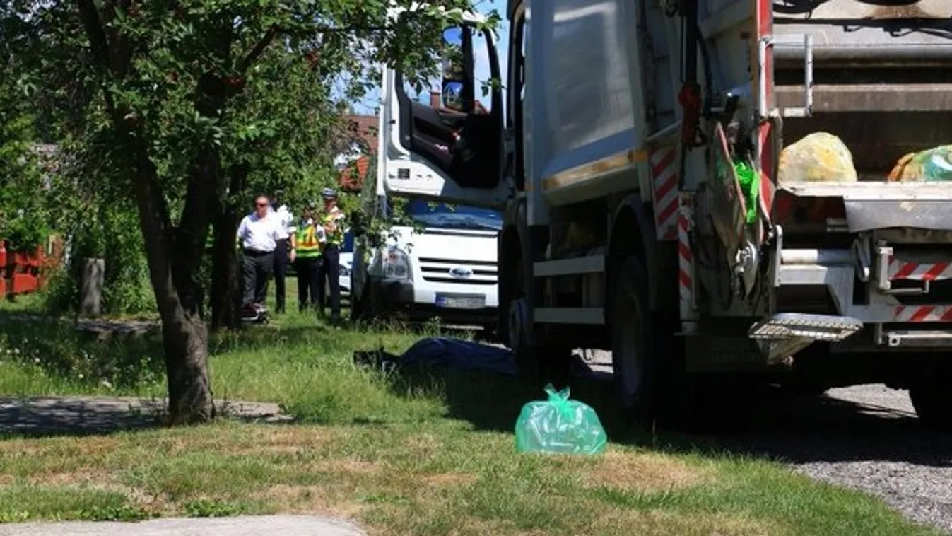 Kamion gázolta halálra a 81 éves gyalogost Balatonkeresztúron - fotók