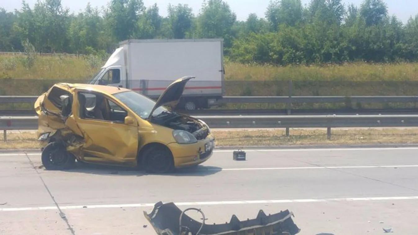 Csúnya baleset az M0-áson: lezárták az autóút egy szakaszát - fotó
