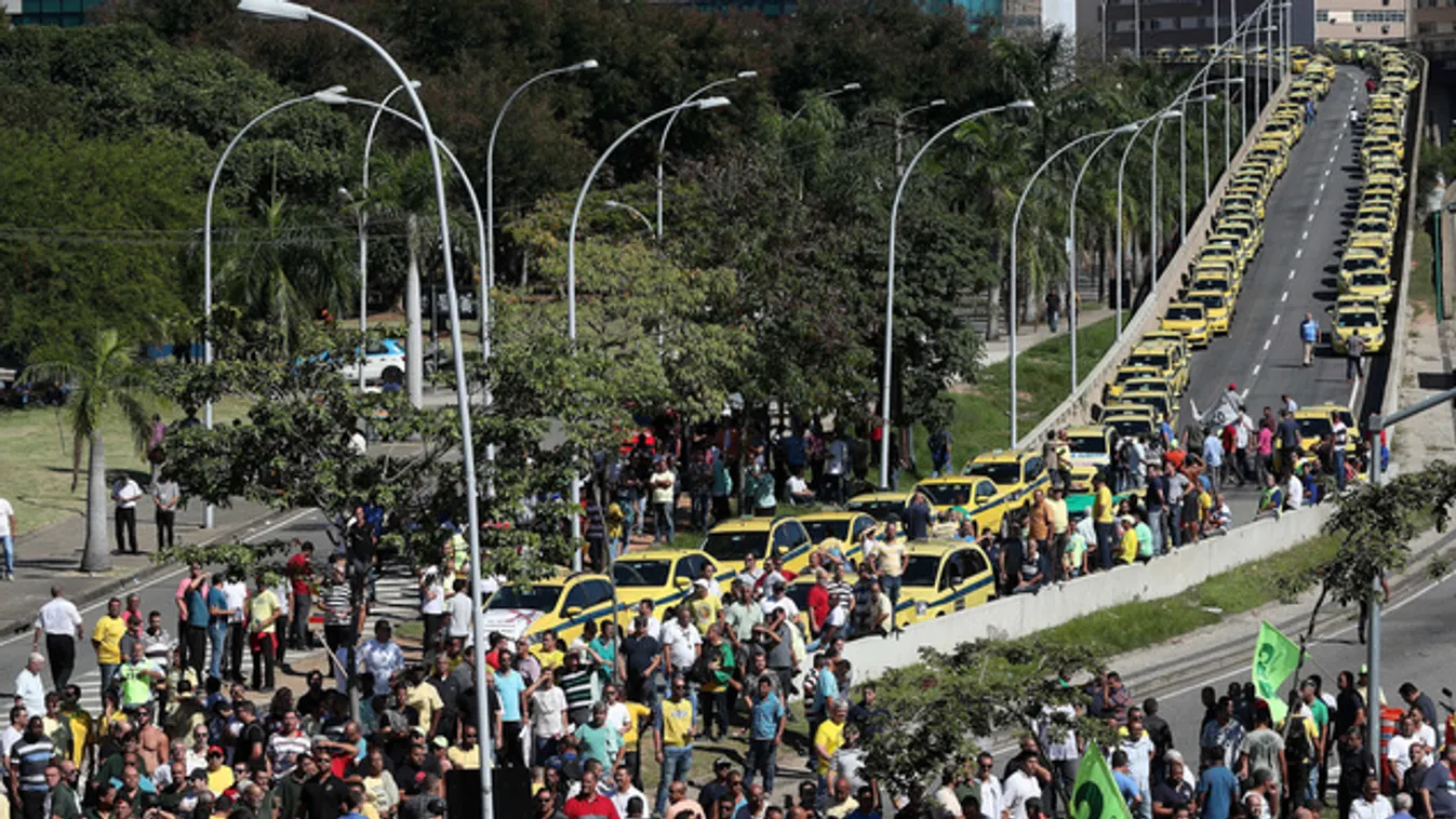 Ismét az Uber ellen tüntettek Rio de Janeiro utcáin