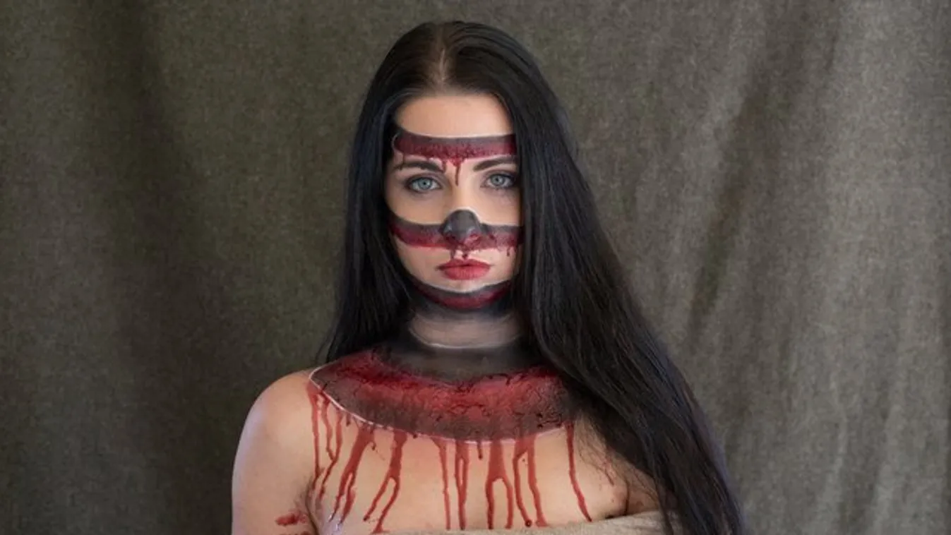Rémisztgessen Halloweenkor ijesztő sminkben!