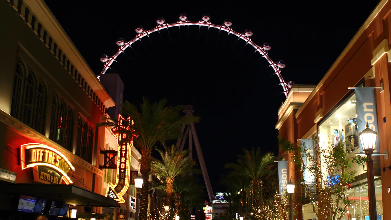 Óriás drótkötélpályát feszítenek ki Las Vegas főutcája felett