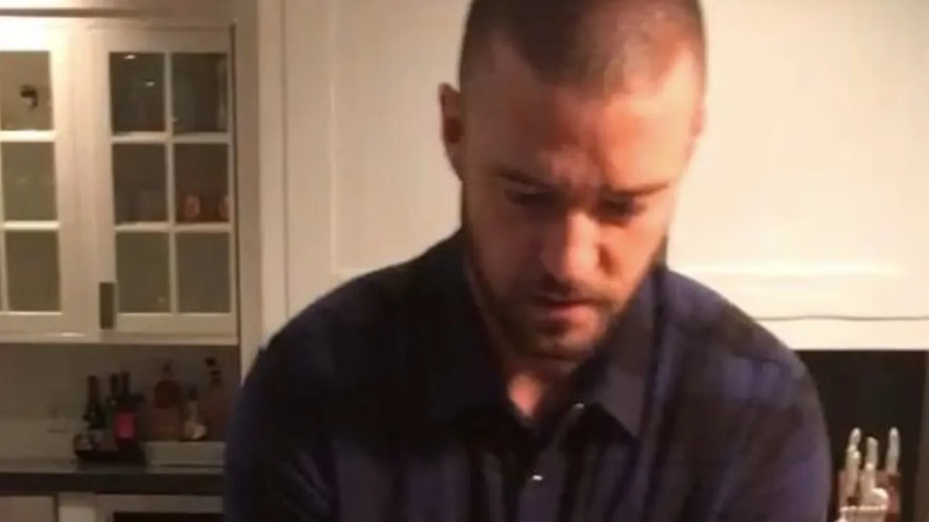 Fiával edz Justin Timberlake