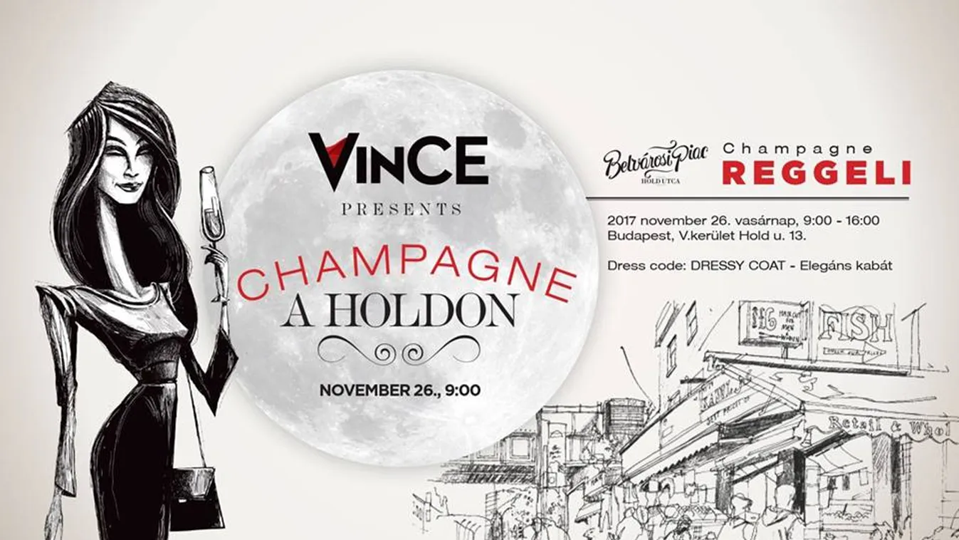 Champagne a Holdon: gourmet élmények a Hold utcai piacon
