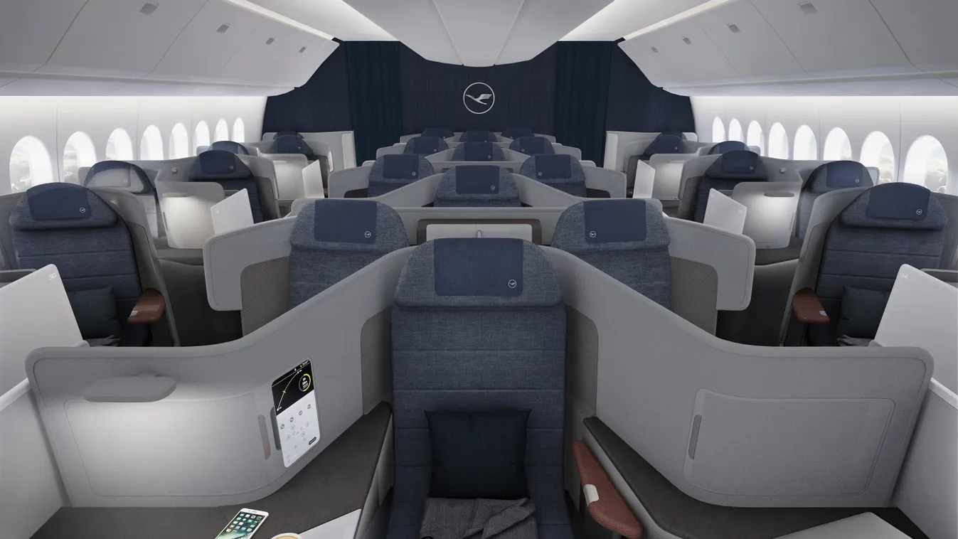 A Lufthansa új üzleti osztályán két méternél is hosszabbak az ágyak