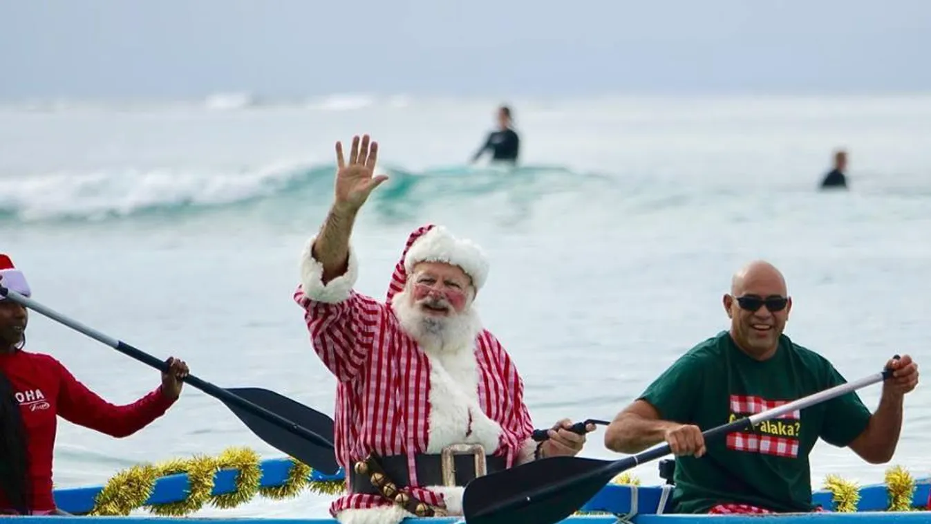 A hawaii gyerekekhez kenun érkezik a Mikulás