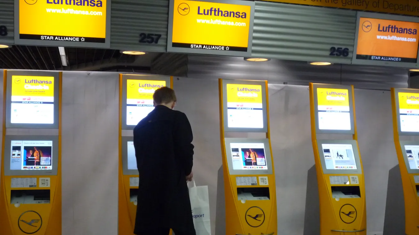 Teljesen automatizált lett a check-in a Lufthansa összes EU járatán