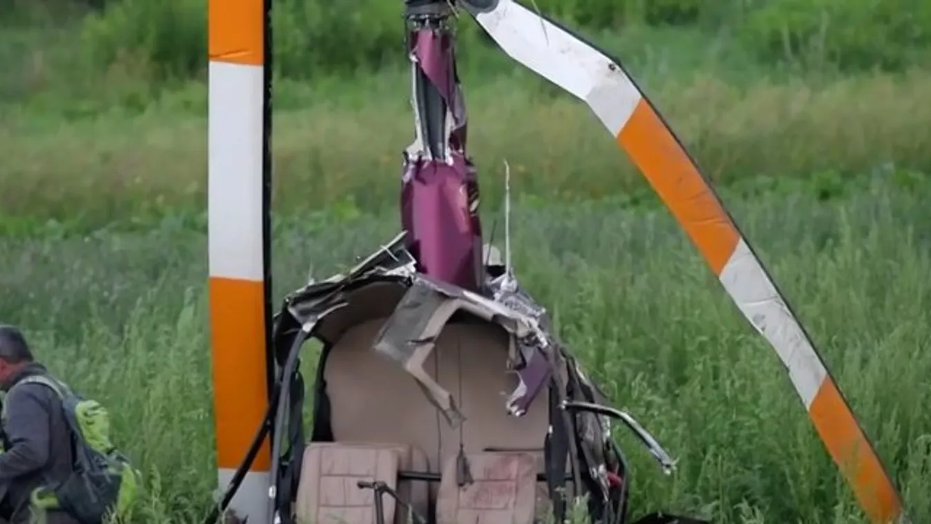 Vezetékbe akadt a helikopter, egy ember meghalt - drámai videó