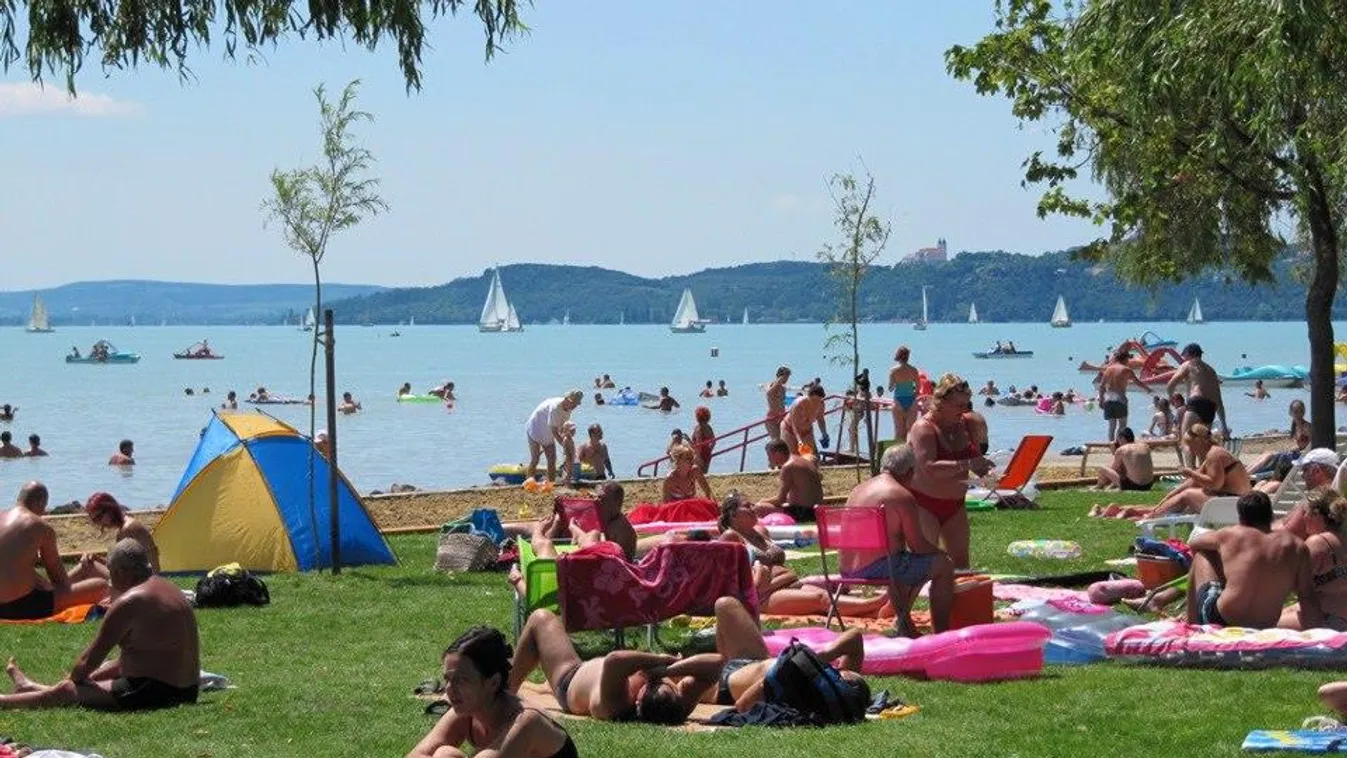 A nagy kánikulában alig lehet szállást találni a Balatonon