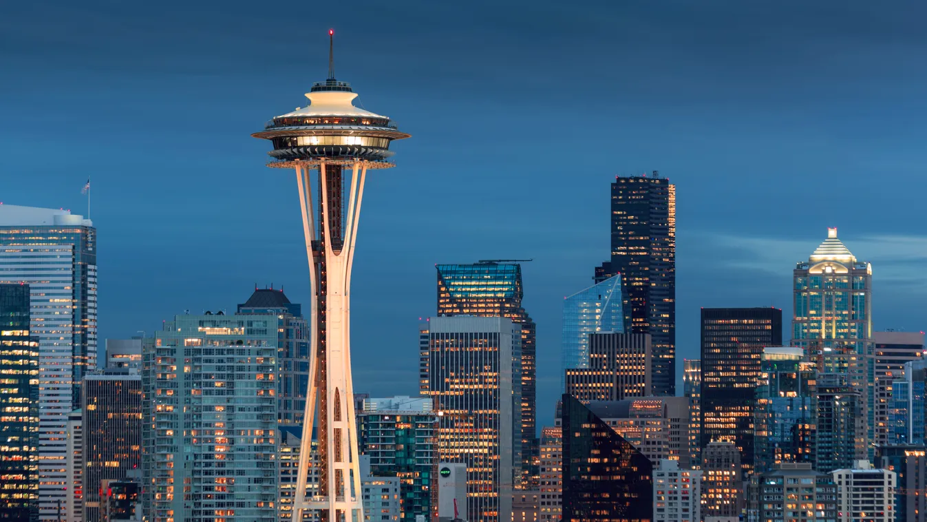 Seattle tornya, a Space Needle forgó üvegpadlós étteremmel újult meg