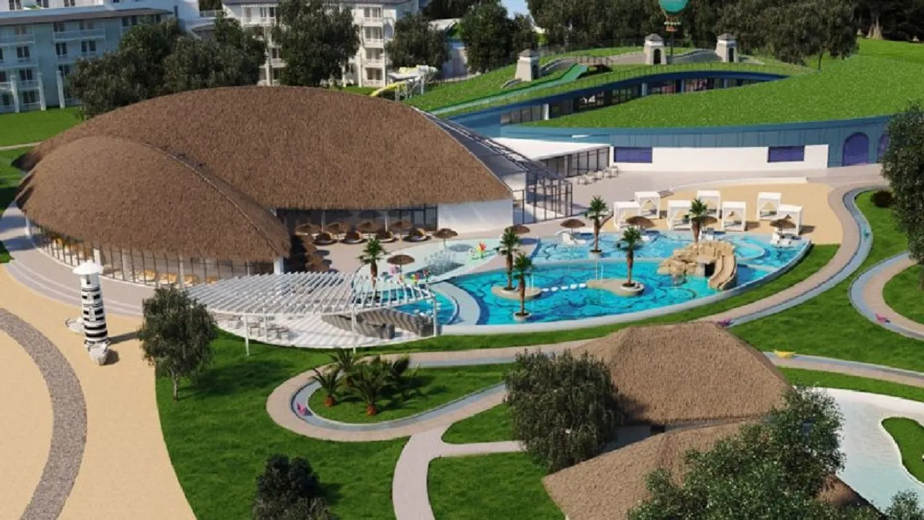 Niagara medencés wellness-paradicsom épül a Balaton déli partján