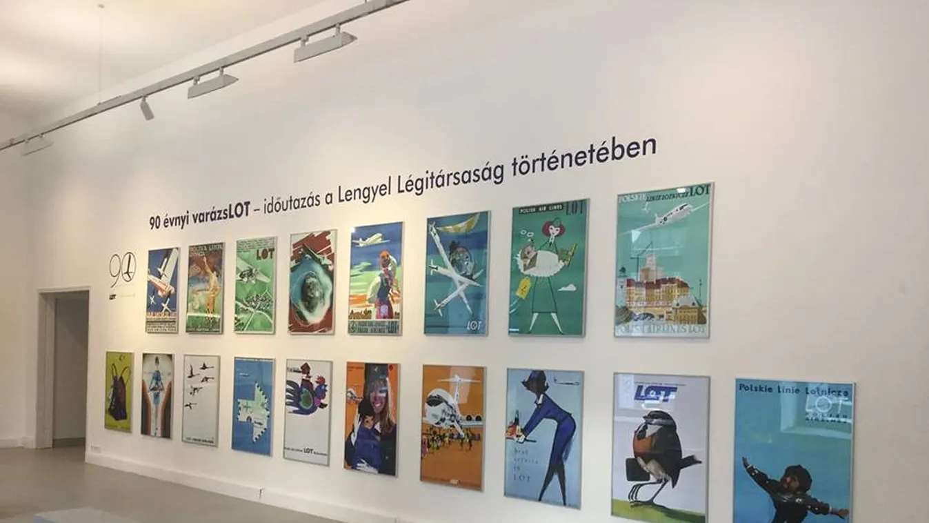 Plakátokon a lengyel légitársaság 90 éves története