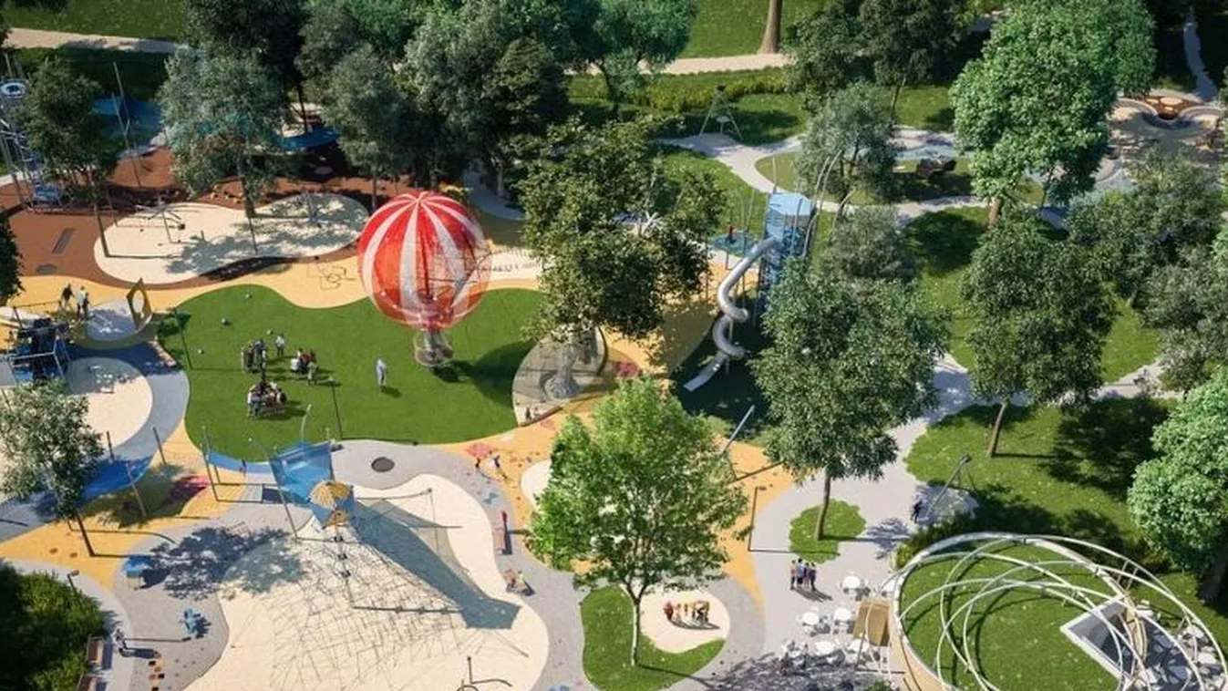 Az új városligeti Nagyjátszótéren még fosszília-másolatokat is pakolnak a homokozóba