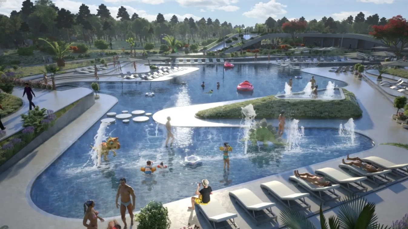 Dinoszaurusz alakú medencével nyílik őslénypark Horvátországban