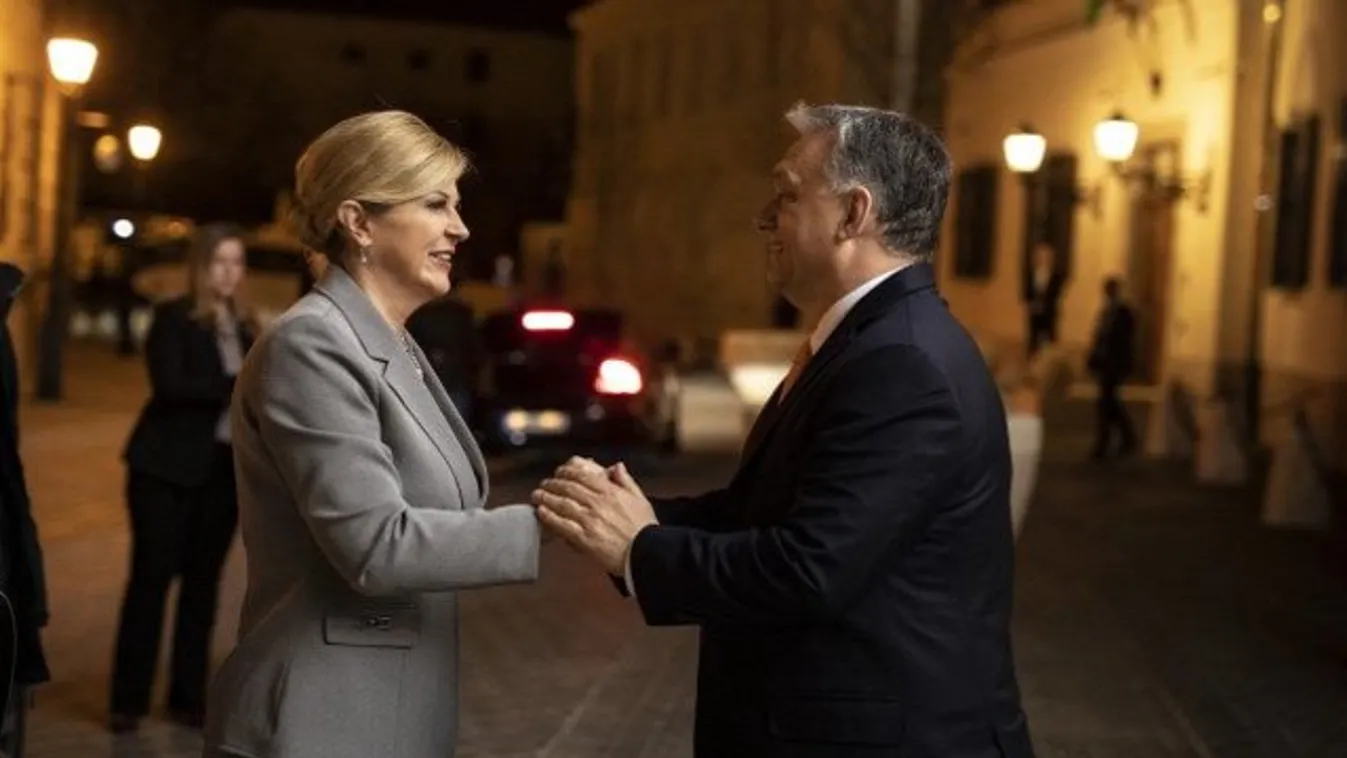 Orbán Viktor fogadta a horvát államfőt
