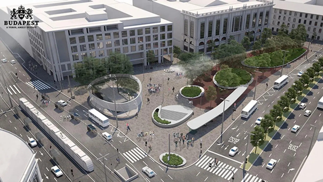 Akadálymentes és nagyon zöld lesz a megújuló Blaha Lujza tér