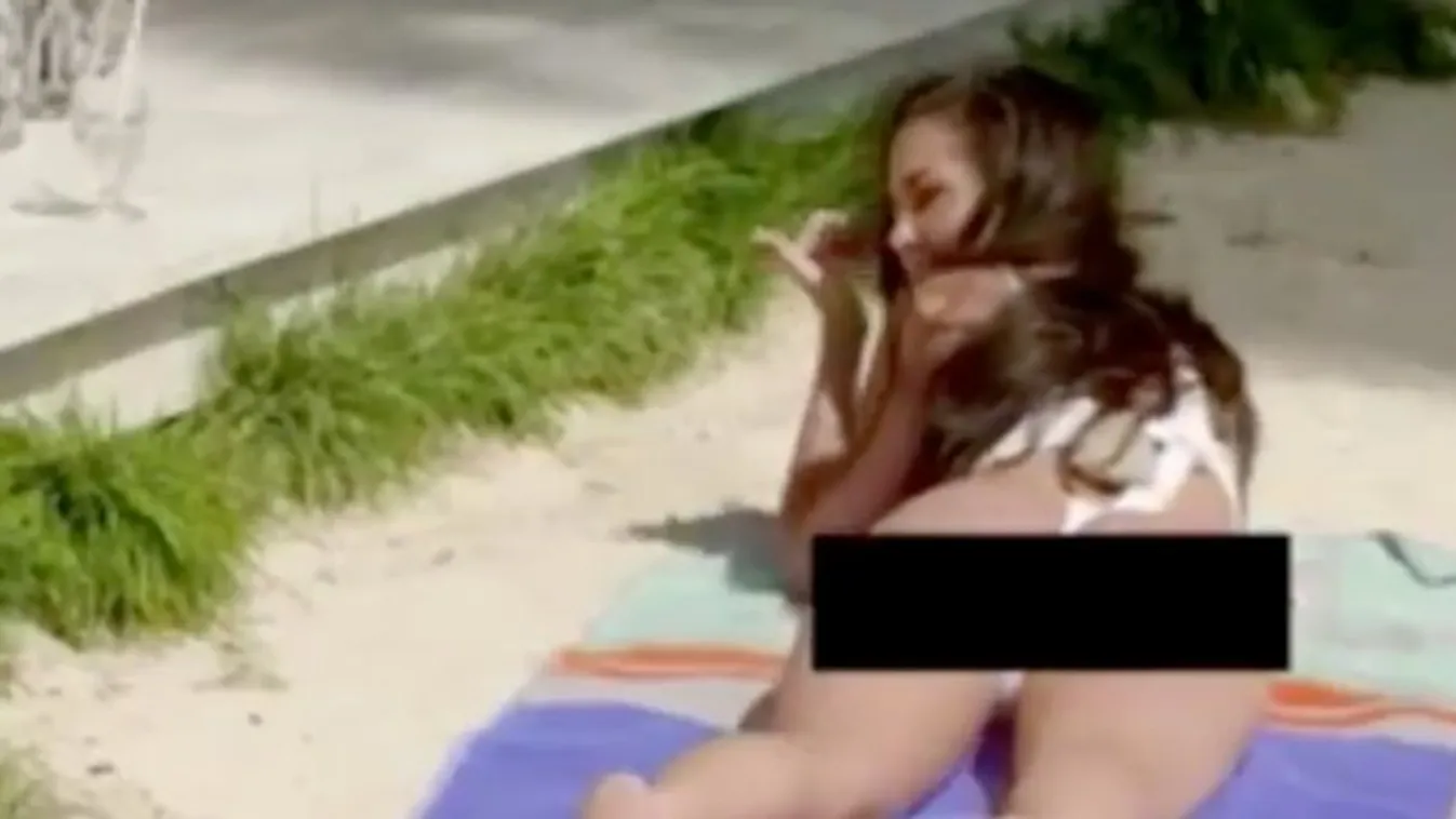 Kínos: olyan pici volt, hogy cenzúrázni kellett a reality-sztár bikinijét - videó