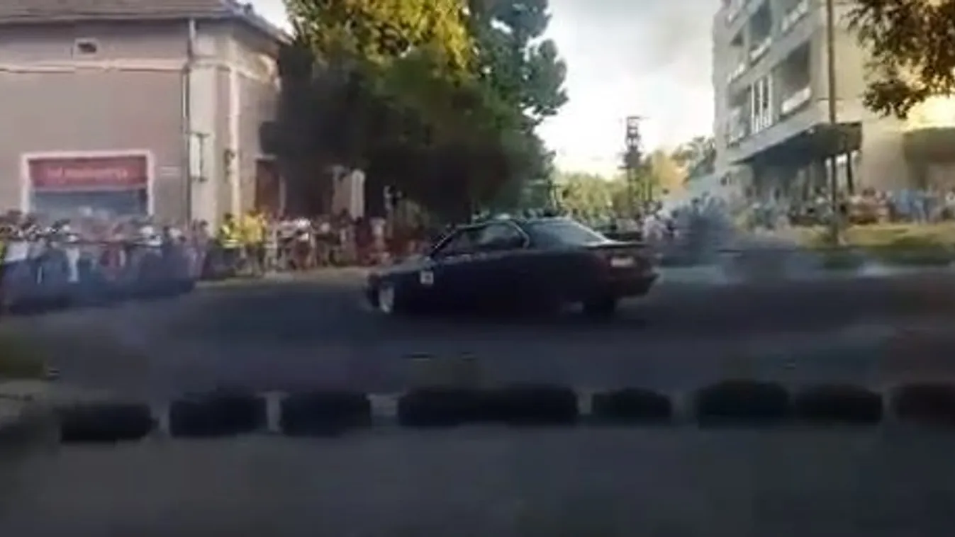 Nézők közé hajtott az egyik versenyző a Tótkomlós Rallyn - sok sérült - megrázó videó