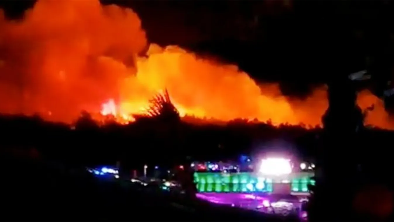 Lángok elől futott tízezer nyaraló Pagon