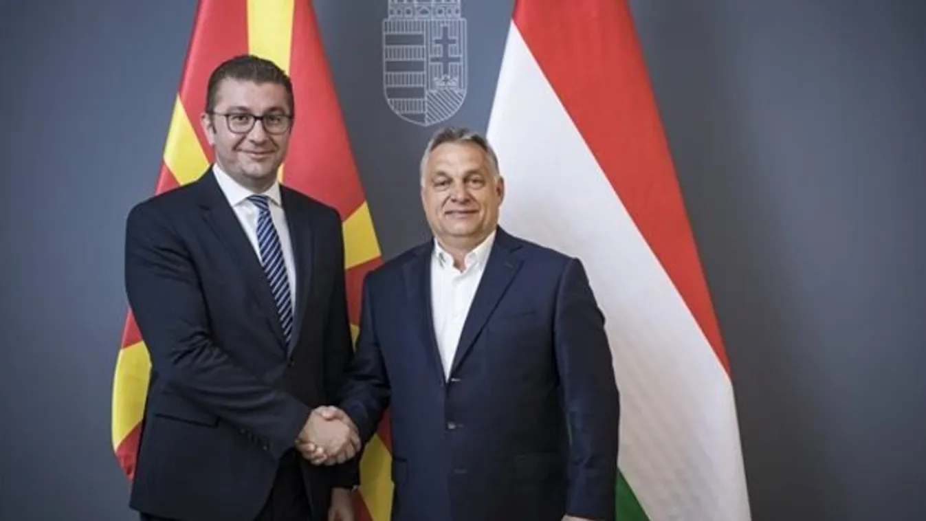 Orbán Viktor a Fidesz észak-macedón testvérpártjának vezetőivel tárgyalt