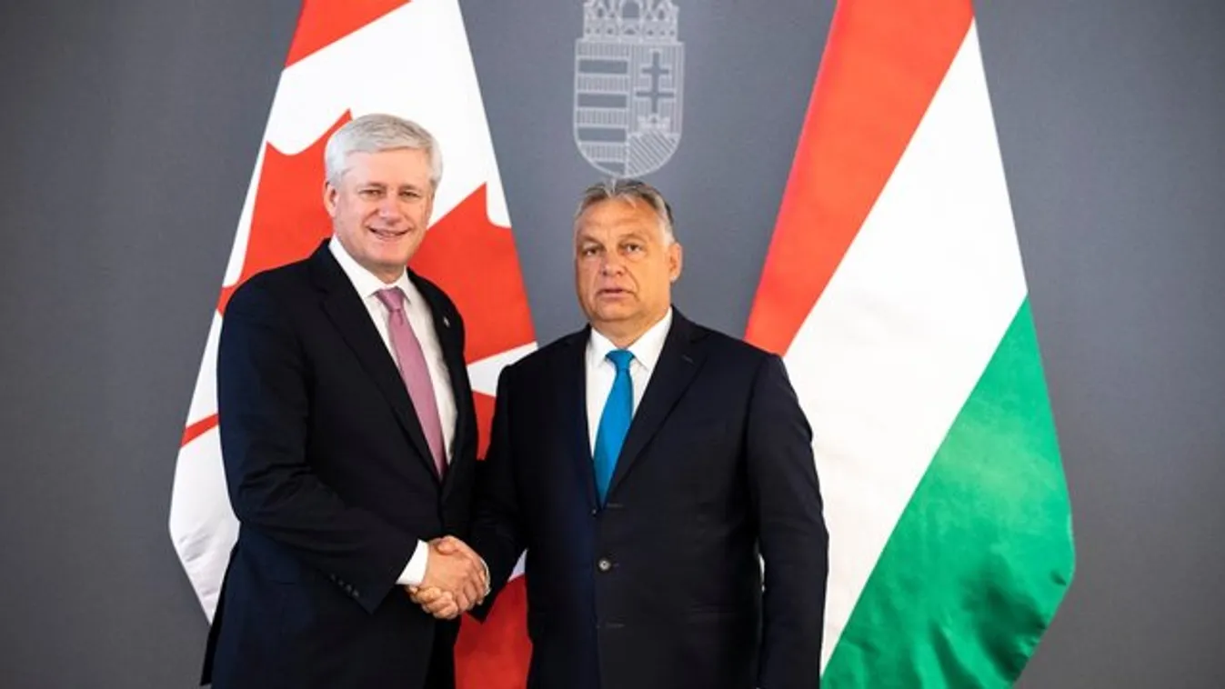 Orbán Viktor a volt kanadai miniszterelnökkel tárgyalt