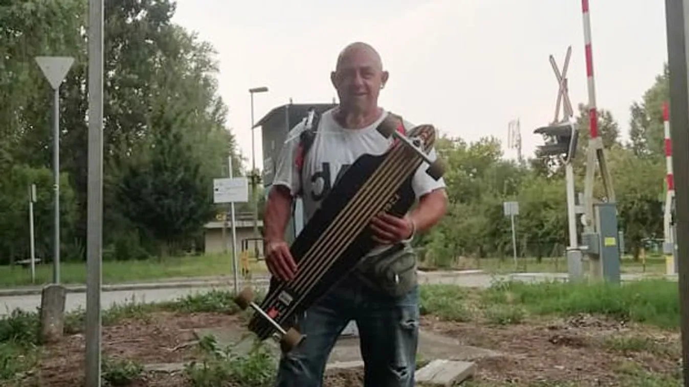 Keszthelytől Siófokig bírta egyhuzamban gördeszkán Attila