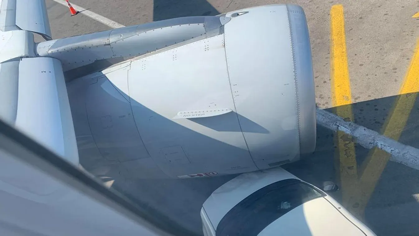 Reptéri autóval ütközött egy Airbus