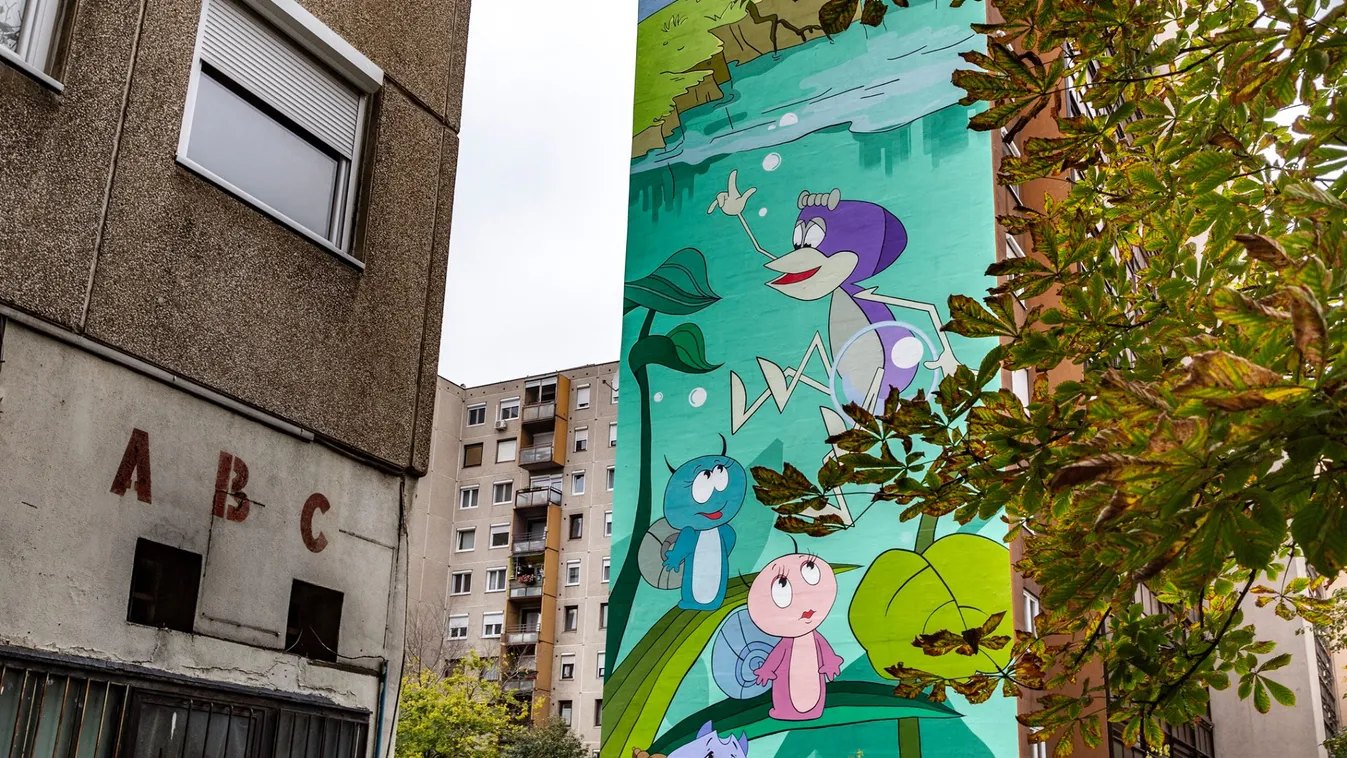 Ez a józsefvárosi tűzfal mostantól biztosan felvidítja a járókelőket
