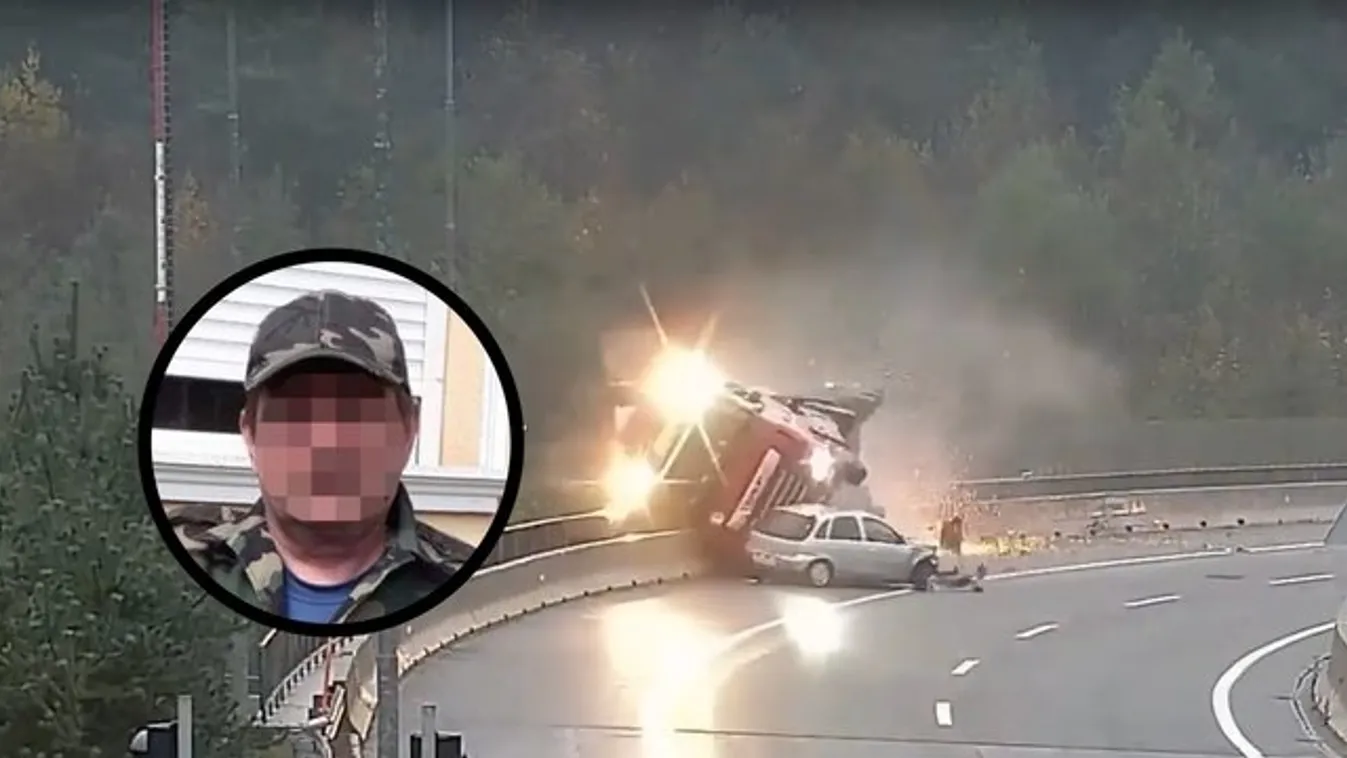 Horrorbaleset Szlovéniában – Húsz métert zuhant kamionjával György