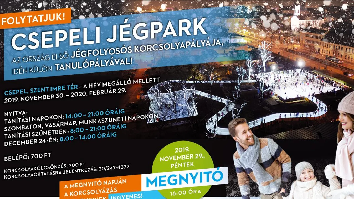 Holnap nyit az egyik legvagányabb fővárosi jégpálya